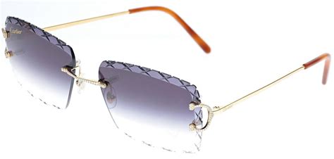 cartier type sunglasses with diamonds|cartier unisex special edition sunglasses.